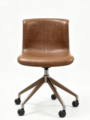 Retro Leather Office Swivel Chair