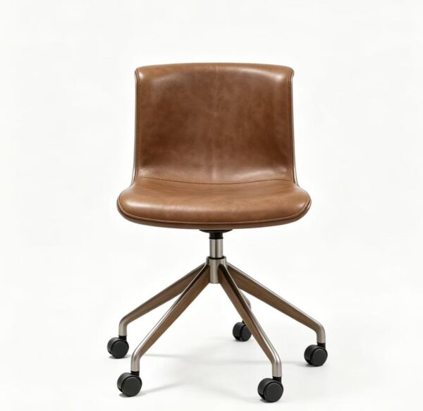 Retro Leather Office Swivel Chair