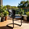 204e0125e6619dcedb8440cfab170c9f Minimalist Metal Frame Arm Side Chair