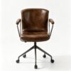 85e8db5f6e856c6cae4fedce912025f8 Vintage Leather Armrest Office Swivel Chair