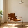 8deae525c47bd4e770624b9af8ba5a72 Metal Frame Leather Lounge Chair