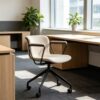 a38cc83fdbec3e4cf717e8ff1deb4d90 Minimalist Fabric Armrest Office Swivel Chair