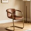 aa976ab3926804cd84e02291d0402f7e Minimalist Metal Frame Arm Side Chair