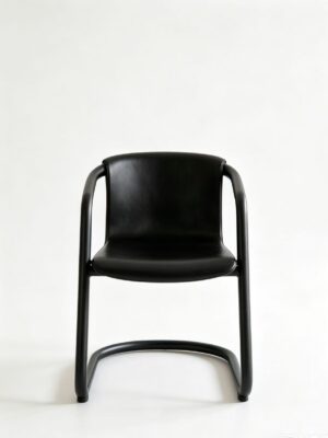 Minimalist Metal Frame Arm Side Chair