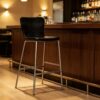 c2fbe30f8e41f6902a2de2aab69ba261 Gloss Leather Bar Stool