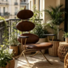屏幕截图 2026-06-12 153708 Dark Brown Vintage Accent Chair