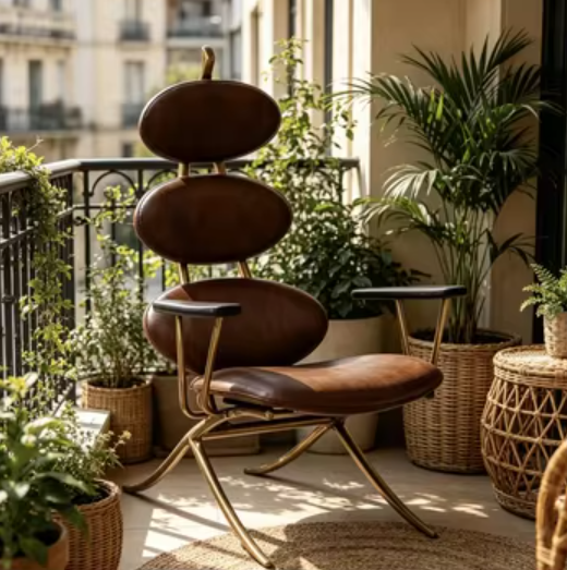 屏幕截图 2026-06-12 153708 Dark Brown Vintage Accent Chair