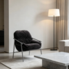 屏幕截图 2026-06-12 154606 Black Velvet Backrest Leisure Chair
