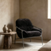 屏幕截图 2026-06-12 154637 Black Velvet Backrest Leisure Chair