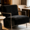 Velvet Vintage Accent Chair