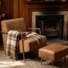 Vintage Leather Accent Chair