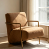 Vintage Leather Accent Chair