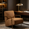 Vintage Leather Accent Chair