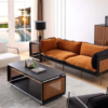 屏幕截图 2026-06-15 155724 Vintage Fabric Sofa with Bronze Metal Legs