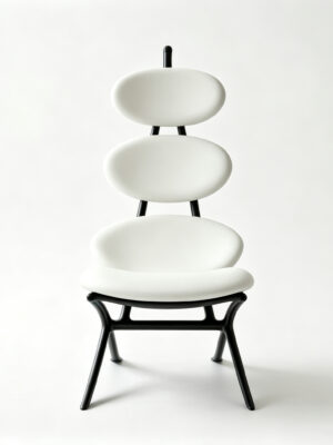 Vintage Leisure Chair with Backrest