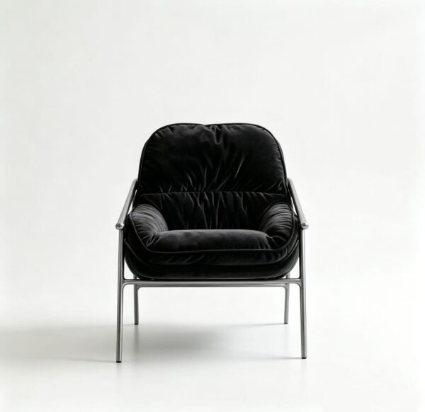 微信图片_20260612160246_248_4 Black Velvet Backrest Leisure Chair