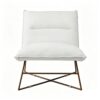 White Fabric Leisure Chair