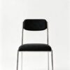 05b64f0ded07c7dc355bf7f80220a5e8 Chrome Frame Black Velvet Dining Chair