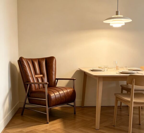 Elegant Industrial Design Armchair