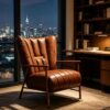 Elegant Industrial Design Armchair
