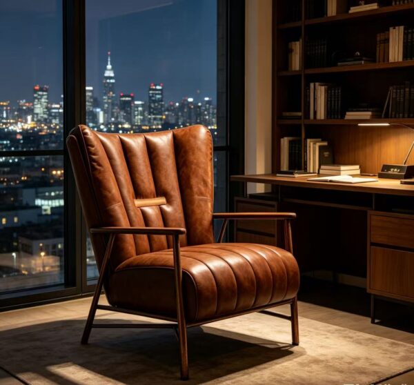 Elegant Industrial Design Armchair