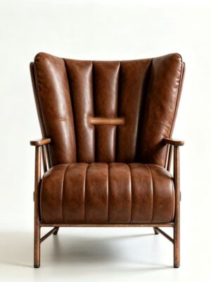 Elegant Industrial Design Armchair