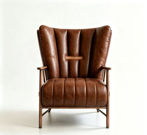 Elegant Industrial Design Armchair