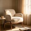 Elio Cream Velvet Chair