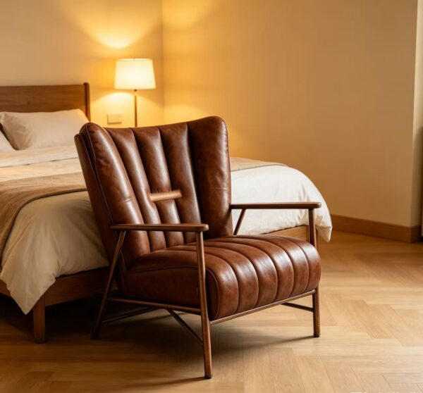Elegant Industrial Design Armchair