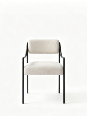 Elegant Fabric and Wrought Iron Frame