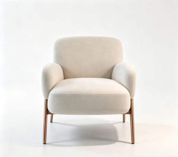 Elio Cream Velvet Chair
