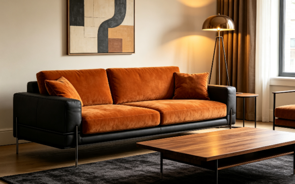 屏幕截图 2026-07-07 155424 Rattan Amber Velvet 2-Seater Sofa