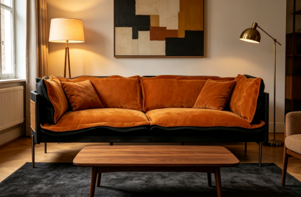 屏幕截图 2026-07-07 155429 Rattan Amber Velvet 2-Seater Sofa
