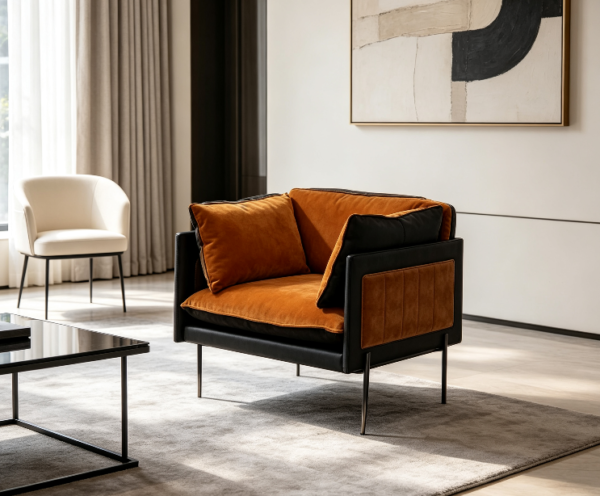 屏幕截图 2026-07-07 155447 Amber Velvet Accent Chair