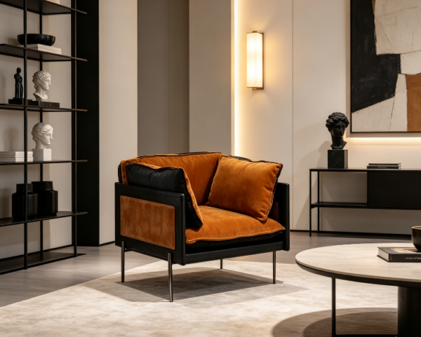 屏幕截图 2026-07-07 155456 Amber Velvet Accent Chair