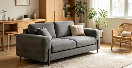Luca 2-Seater Fabric Sofa