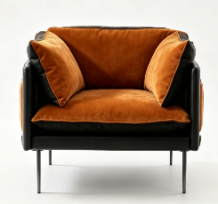 Amber Velvet Accent Chair