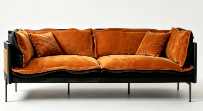 屏幕截图 2026-07-07 155932 Rattan Amber Velvet 2-Seater Sofa